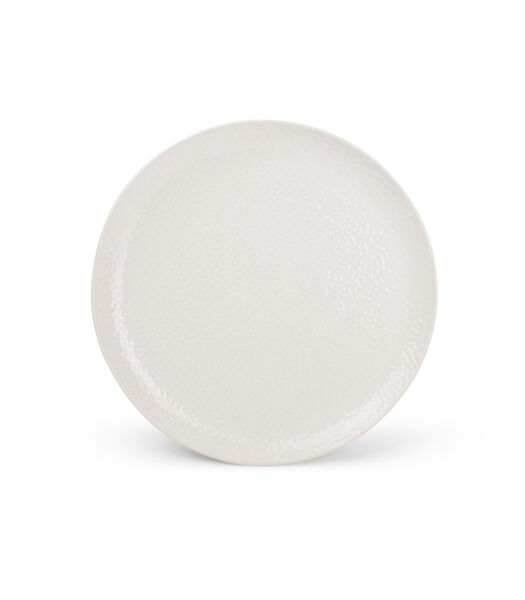 Assiette plate 20,5cm blanc Mielo - (x4)