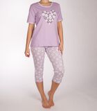 Pyjama Pantalon Court Lovely Lilac image number 0