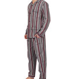 Binnenbroek pyjama Garnet Stripes grijs image number 2