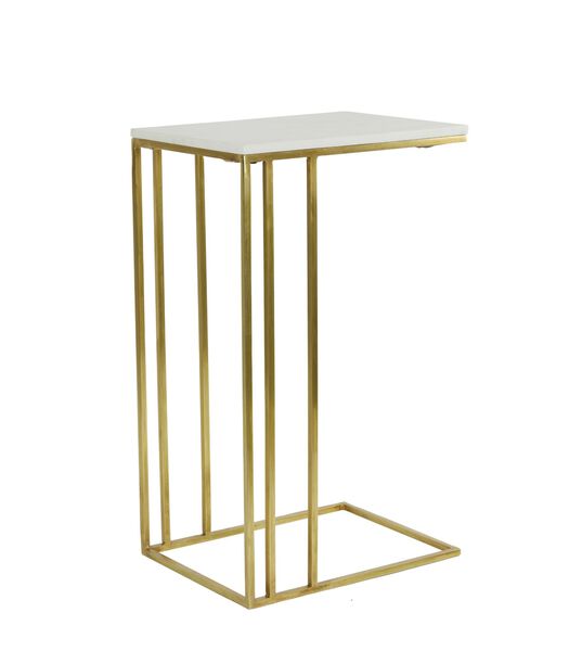 Table d'appoint Roshan - Blanc - 41x31x71cm