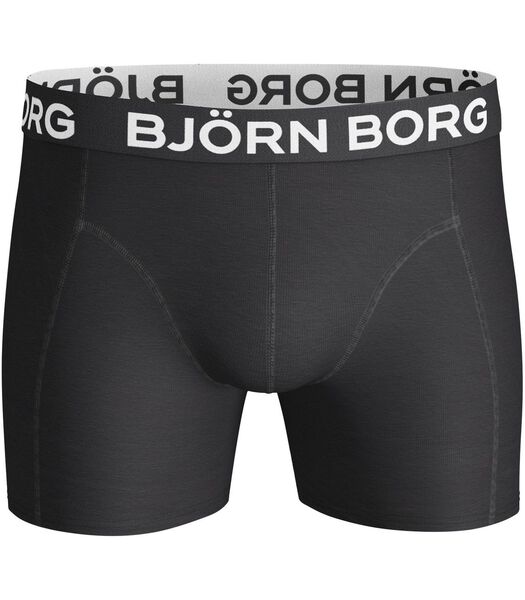Boxers Solid Black 2 Pack