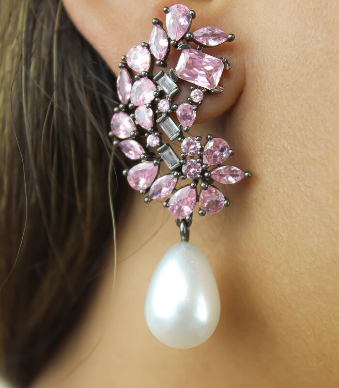 Boucles d'oreilles 'Frosty Pearl' image number 1