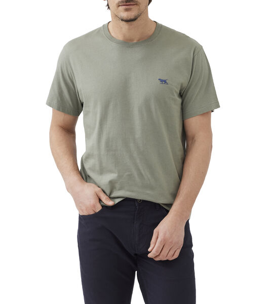 T-shirt droit en coton à manches courtes Gunn