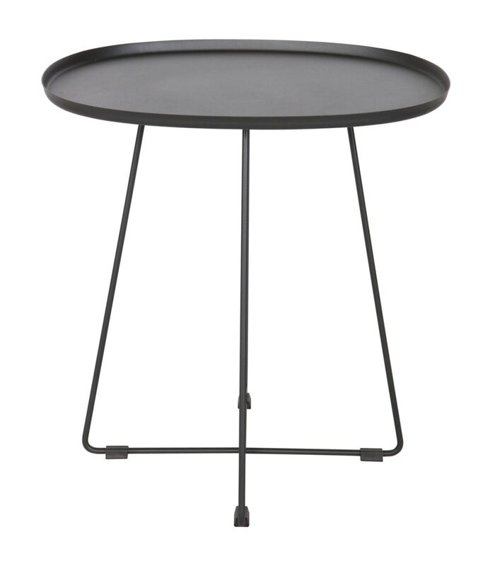 Table d'appoint - Métal - Noir - 50x43x51 cm - Otis image number 0