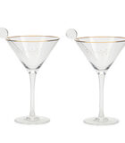 Cocktail Glas - Cocktailicious Glass & Stick - Transparant - Set van 2 Stuks image number 0