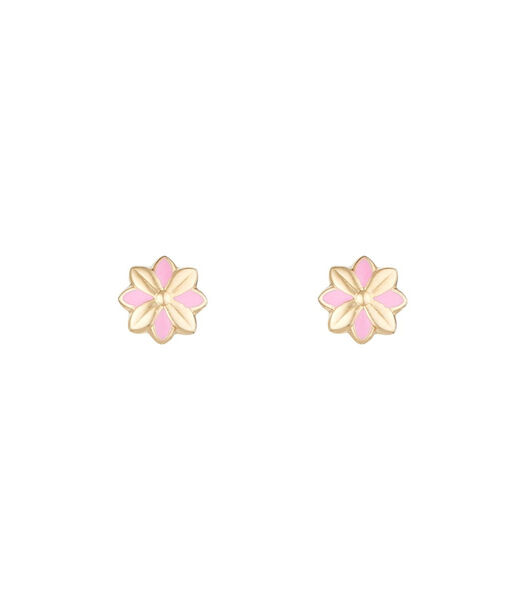 Boucles d'oreilles enfant "Jolies petites fleurs"  Or
