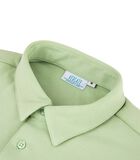 Heren Polo Lange Mouw - Strijkvrij Poloshirt - Groen - Slim Fit - Excellent Katoen image number 2
