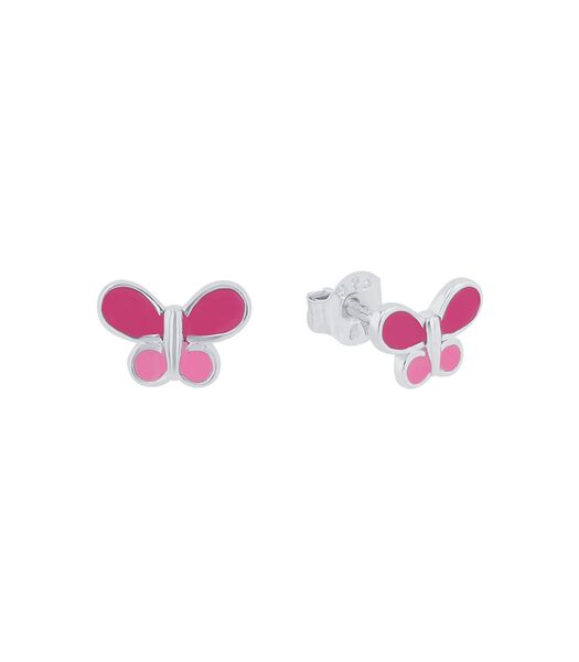 Boucles d'oreilles pour fille, argent 925 sterling | papillon