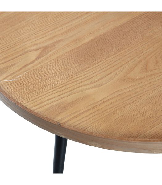 Table d'Appoint - Bois - Natural - 34x60x60  - Mesa