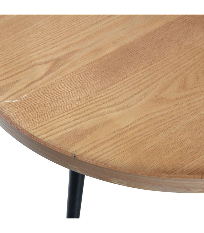 Table d'Appoint - Bois - Natural - 34x60x60  - Mesa image number 1