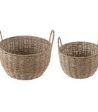 Panier Basket Set Save Medium, Set of 2pcs - Naturel - 35.5x35.5x20cm image number 0