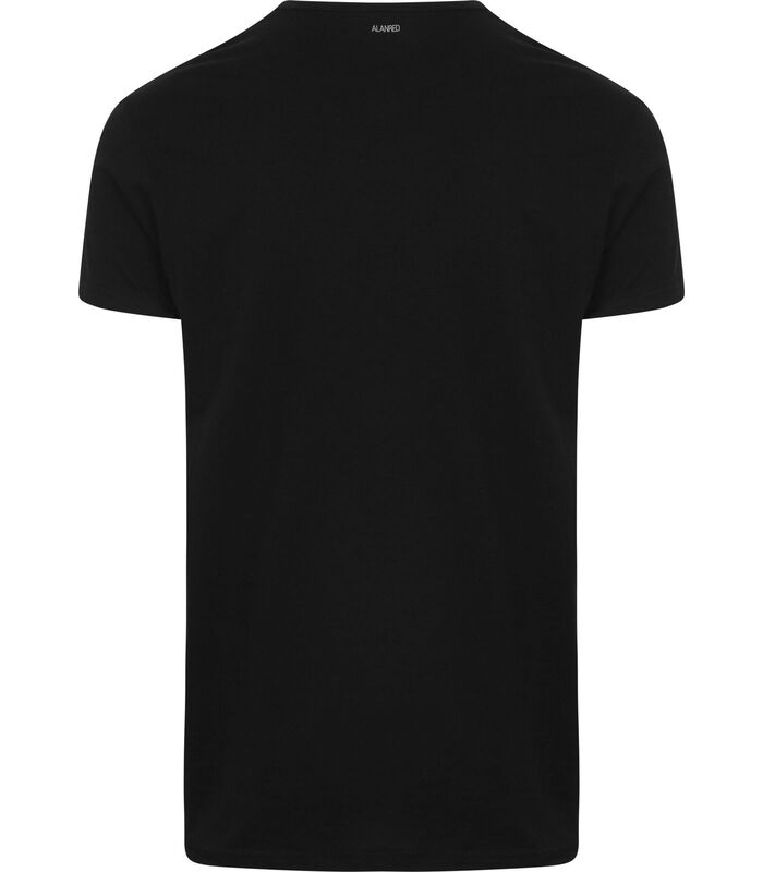 V-Hals Dean T-Shirt (2Pack) Zwart image number 4