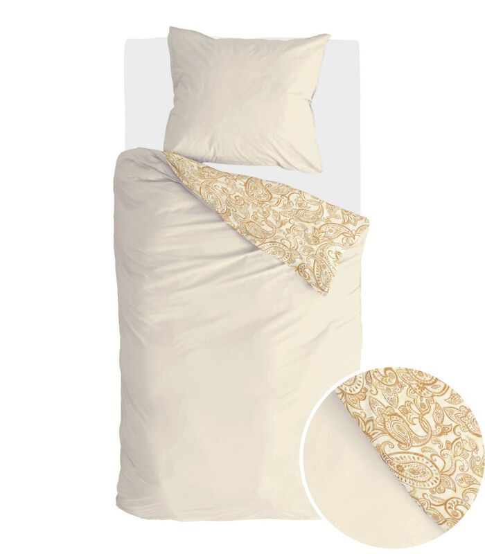 Housse de couette Perfect Paisley Yellow Coton image number 0