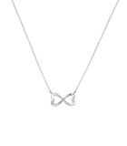 Zilveren ketting&hanger infinity/hart image number 0