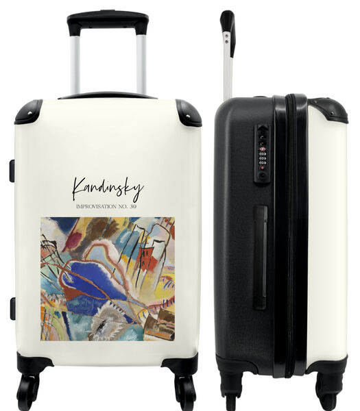 Bagage à main Valise avec 4 roues et serrure TSA (Art - Moderne - Kandinsky - Couleurs)