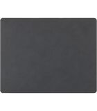 Placemat Nupo - Leer - Anthracite - 45 x 35 cm image number 0