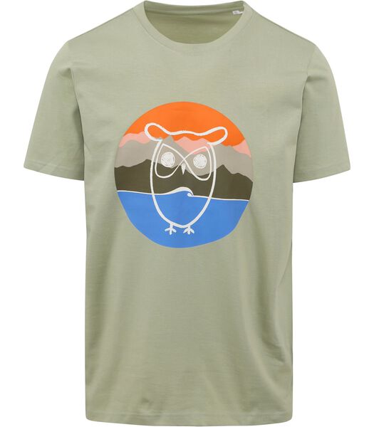 T-shirt Print Groen