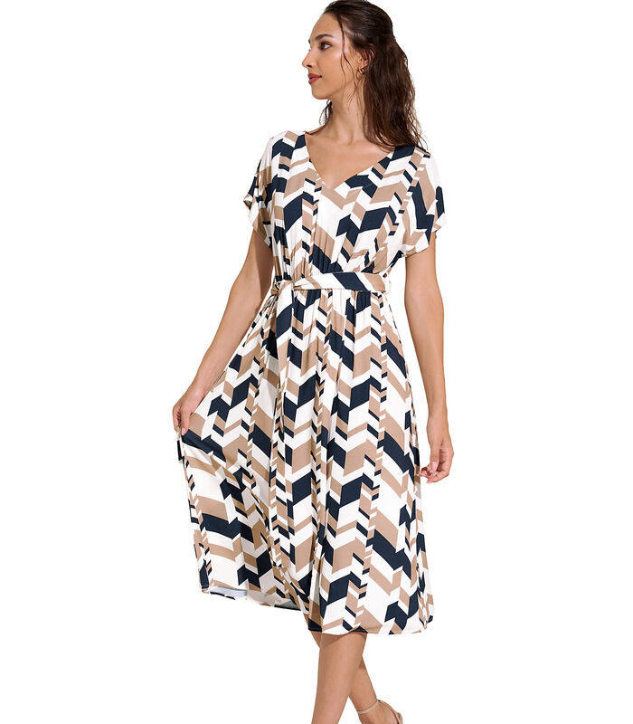 Zomerse maxi-jurk met korte mouwen Toulouse image number 0