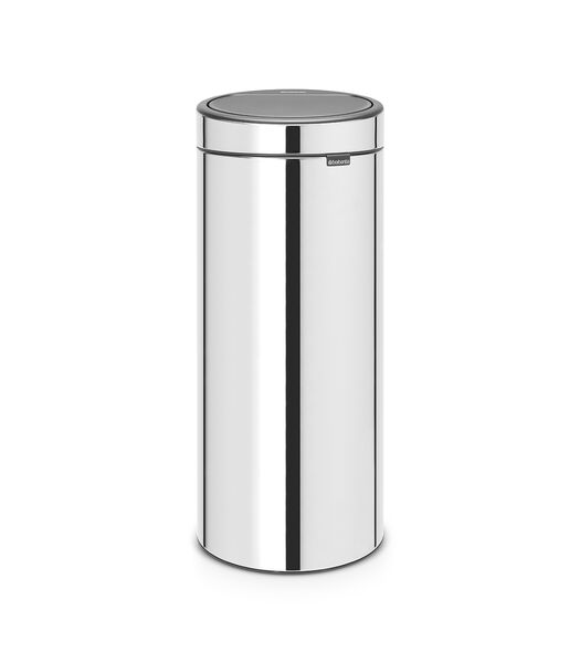 Touch Bin New, 30 litres, Brilliant Steel