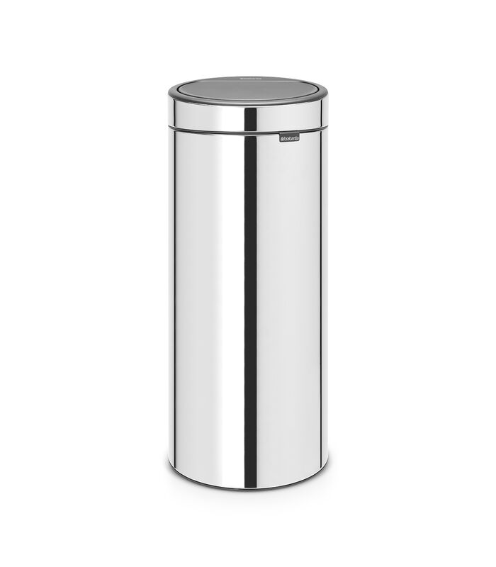 Touch Bin New, 30 litres, Brilliant Steel image number 0