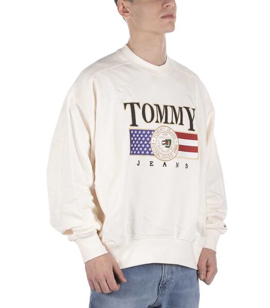 Tommy Hilfiger Boxy Luxe Beige Sweatshirt