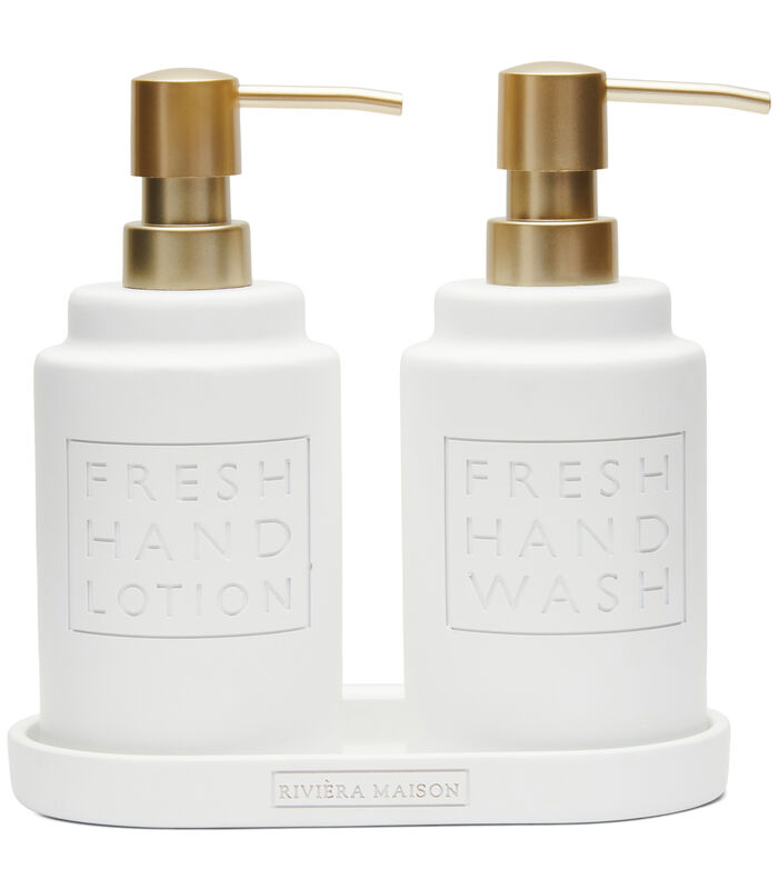 Pompe à savon, savon à main et distributeur - Fresh - White - 380 ML image number 0
