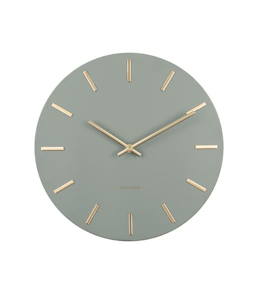 Horloge Murale Charm - Vert/D'or - Ø30cm