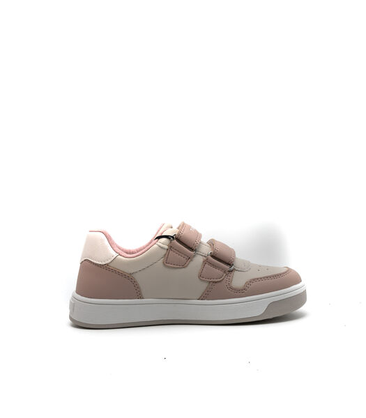 Sneakers Tommy Hilfiger Flag Coupe Basse Sneaker Velcro Rose/Beige