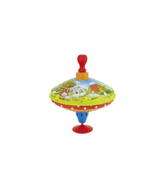Humming top with wooden handle "Mother goose"