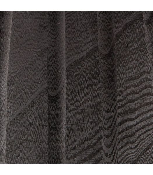 Tabouret - Paulownia bois - Noir - 40x28x28 cm - Borre