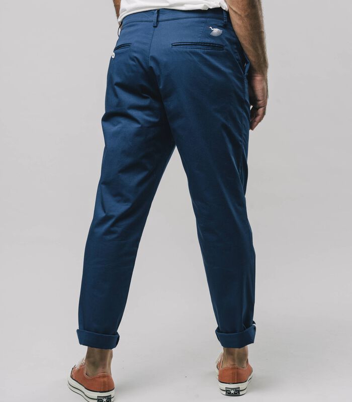Pleated Chino Pants Navy image number 2