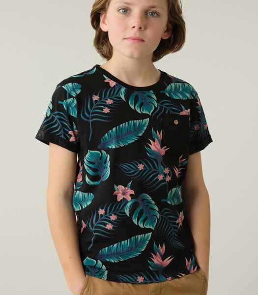 NUBIE - Jongens t-shirt met korte mouwen met nubie krullen