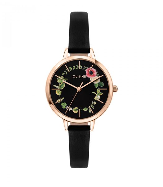 Montre analogique en acier FLEURETTE