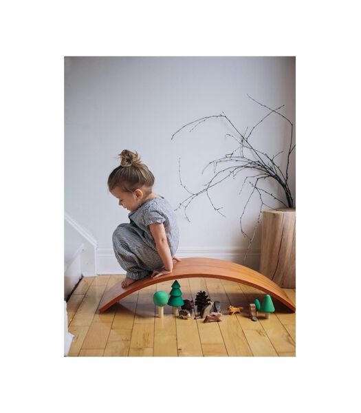 houten balansbord / balance board kinderen -  Bamboe