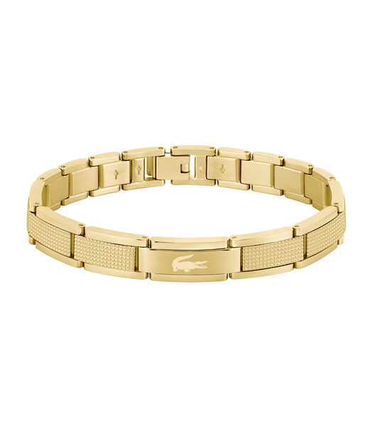 Stencil bracelet acier or jaune 2040219