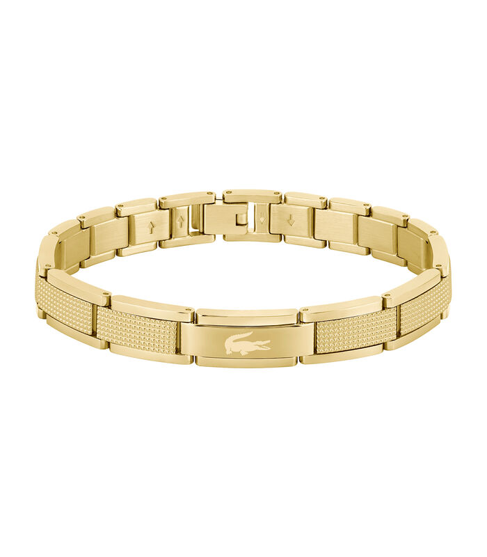 Stencil geel goud staal armband 2040219 image number 0