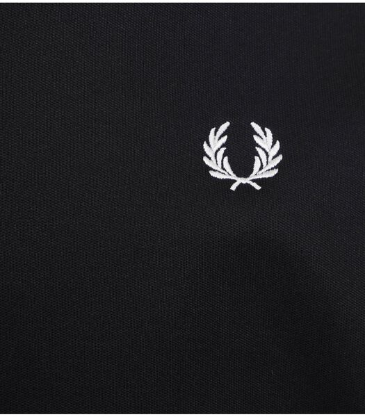 Fred Perry Taped Track Jacket Carbon Donkerblauw