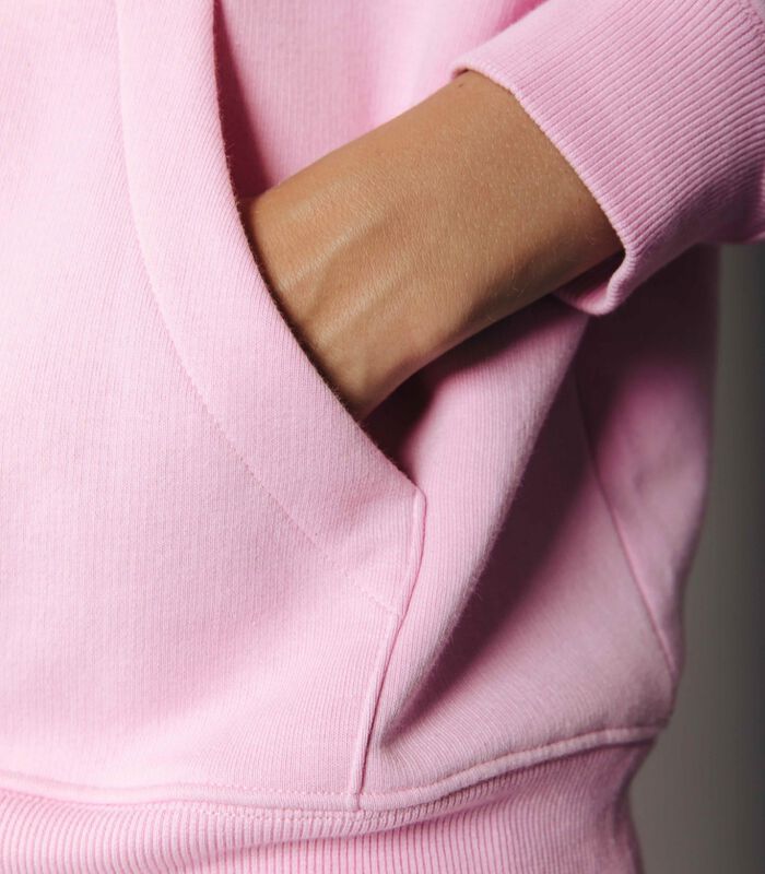 Uni hoodie roze image number 2