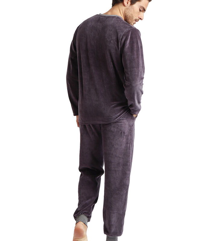 Fluwelen pyjama broek en top Home image number 1