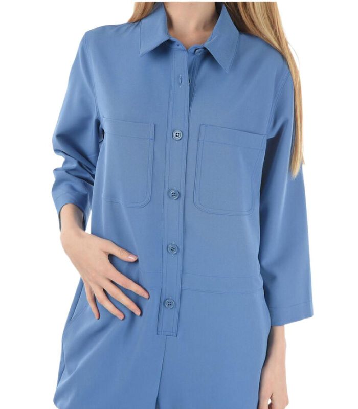 Bleu Polyester Robe image number 2