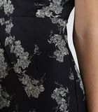 Robe ajustée mi-longue au motif floral en denim image number 3