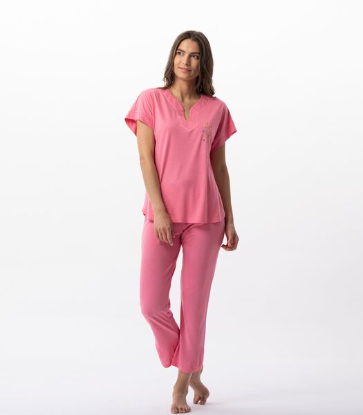 Pyjama pantacourt en coton modal RIVIERA 702
