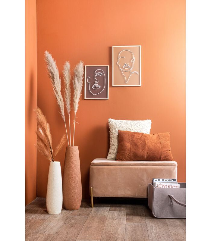 Vase Elegance - Terracotta Orange - Ø19x61cm image number 1
