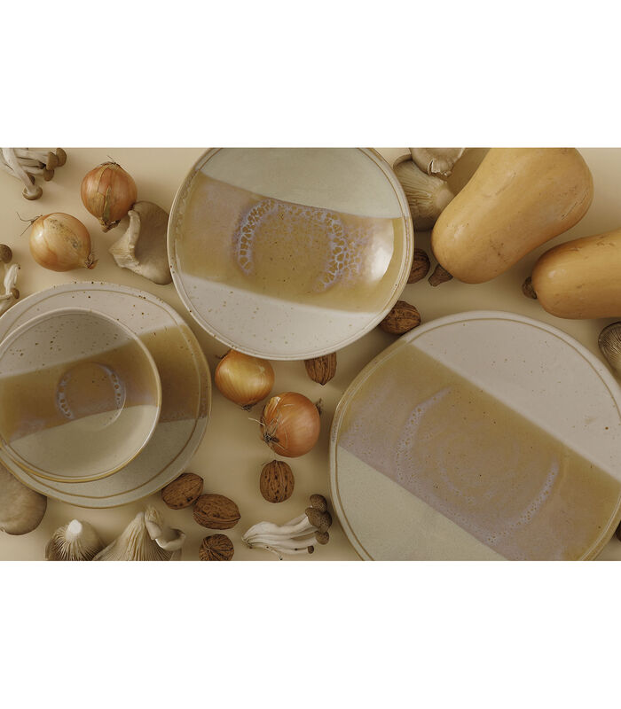 Serviesset Beach Stoneware 6-persoons 24-delig Beige image number 4