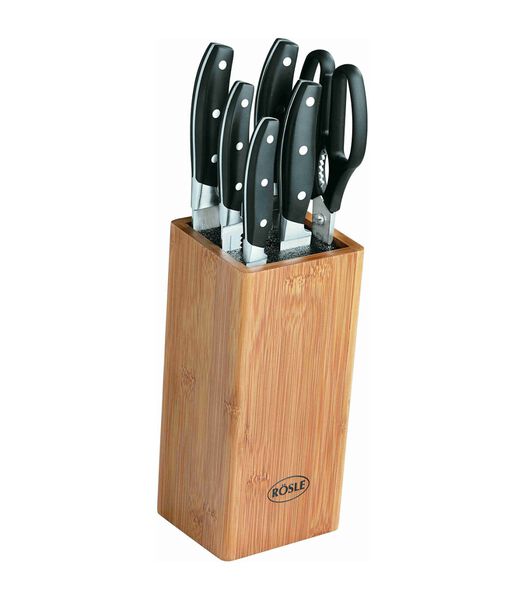 Ensemble de couteaux  Cuisine - Bambou - 7 pièces
