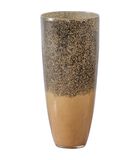 Vase - Verre - Noir/or - 34x15x15 - Dipped image number 0