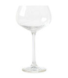 witte wijnglas met gegraveerd hart - With Love - Transparant - 550ml image number 0