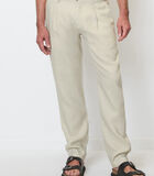 Pantalon en lin modèle OSBY jogger pleats image number 0