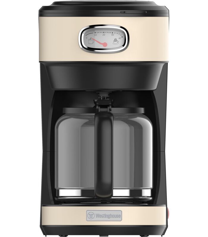 Retro Waterkoker + Filter-koffiezetapparaat - Koffiefilter - Wit image number 2