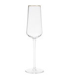 Champagneglazen set - Les Saises - Glas - Bewerkt - 2 stuks image number 0